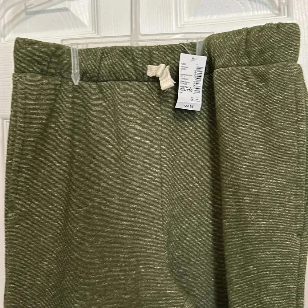 NWT The Children's Place Boys Active Marled Fleece Pants Dark Ivy  Size 16 (XXL)